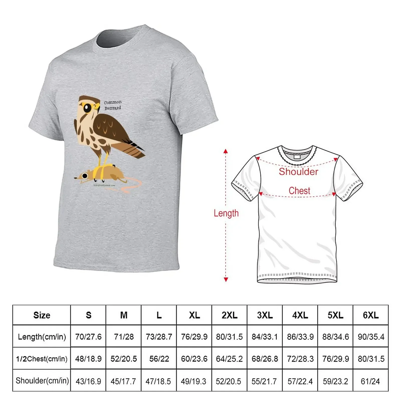 Common Buzzard caricature T-Shirt animal prinfor boys quick drying graphics mens t shirts casual stylish