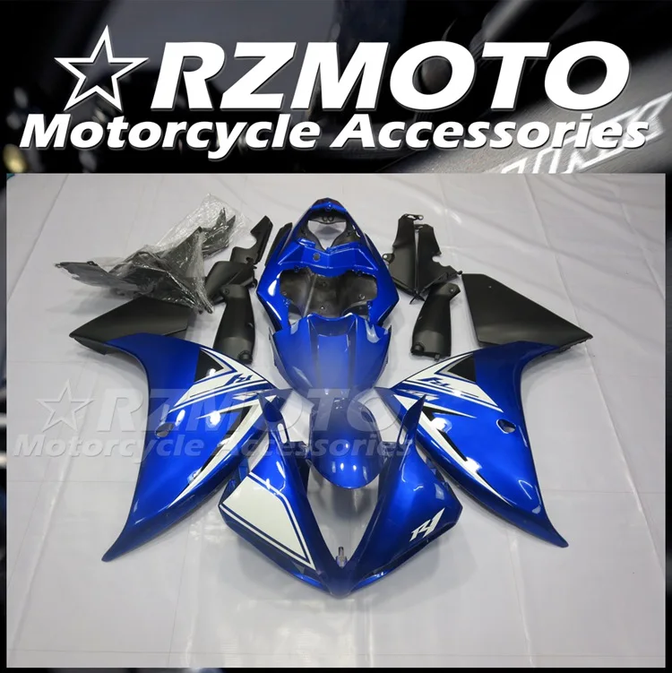 4Gifts New ABS Motorcycle Fairings Kit Fit For YAMAHA R1 2009 2010 2011 2012 09 10 11 12 Bodywork Set Custom Black Blue