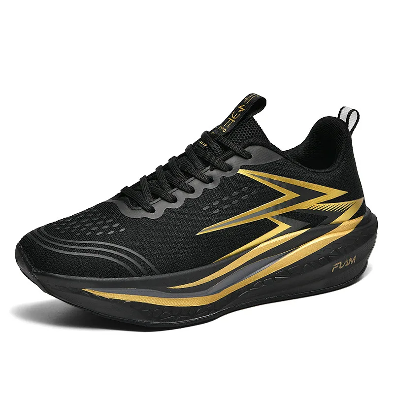 

2025 Men's New Running Shoes Fashionable and Comfortable Marathon Shoes Racing Shock-absorbing Athletics Training Shoes Sneakers