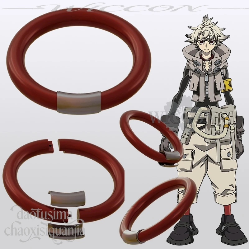 Rudo Surebrec Cosplay Anime GACHIAKUTA 3D Polylactic Acid Necklace Choker Props Accessories Manga Neck Ring Christmas Halloween