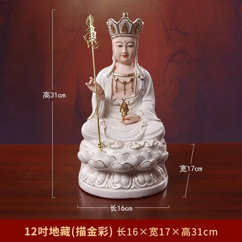 Keramisch Boeddhabeeld Guanyin Bodhisattva Ksitigarbha Bodhisattva Shakyamuni Buddha Maitreya Huisaanbod Van Boeddhabeelden