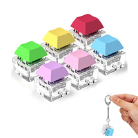 Decompression Toys Keyboard Clicker Toy Keyboard Cube Toy Keyboard Button Stress Relief Keycap Toys Keyboard Keychain Kids Adult
