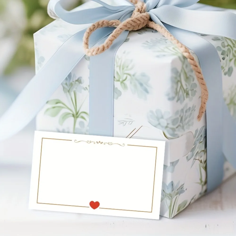 herzförmige, einfache, leere kleine Karten für Hochzeiten, Valentinstag, Geburtstage, Jubiläen, Feste, Geschenketiketten, Nachrichtenkarten – Detail 3