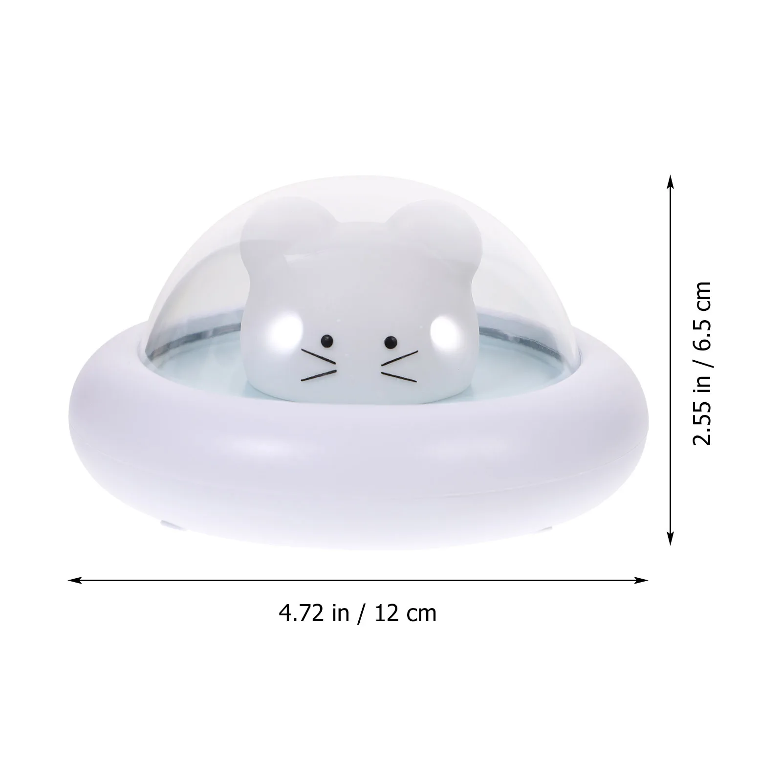 1pc Cartoon Spaceship Usb Night Light Led Bedside Lamp 3 Gear Dimmable Silicone Nightlight Nursing Light Ambient Lamp