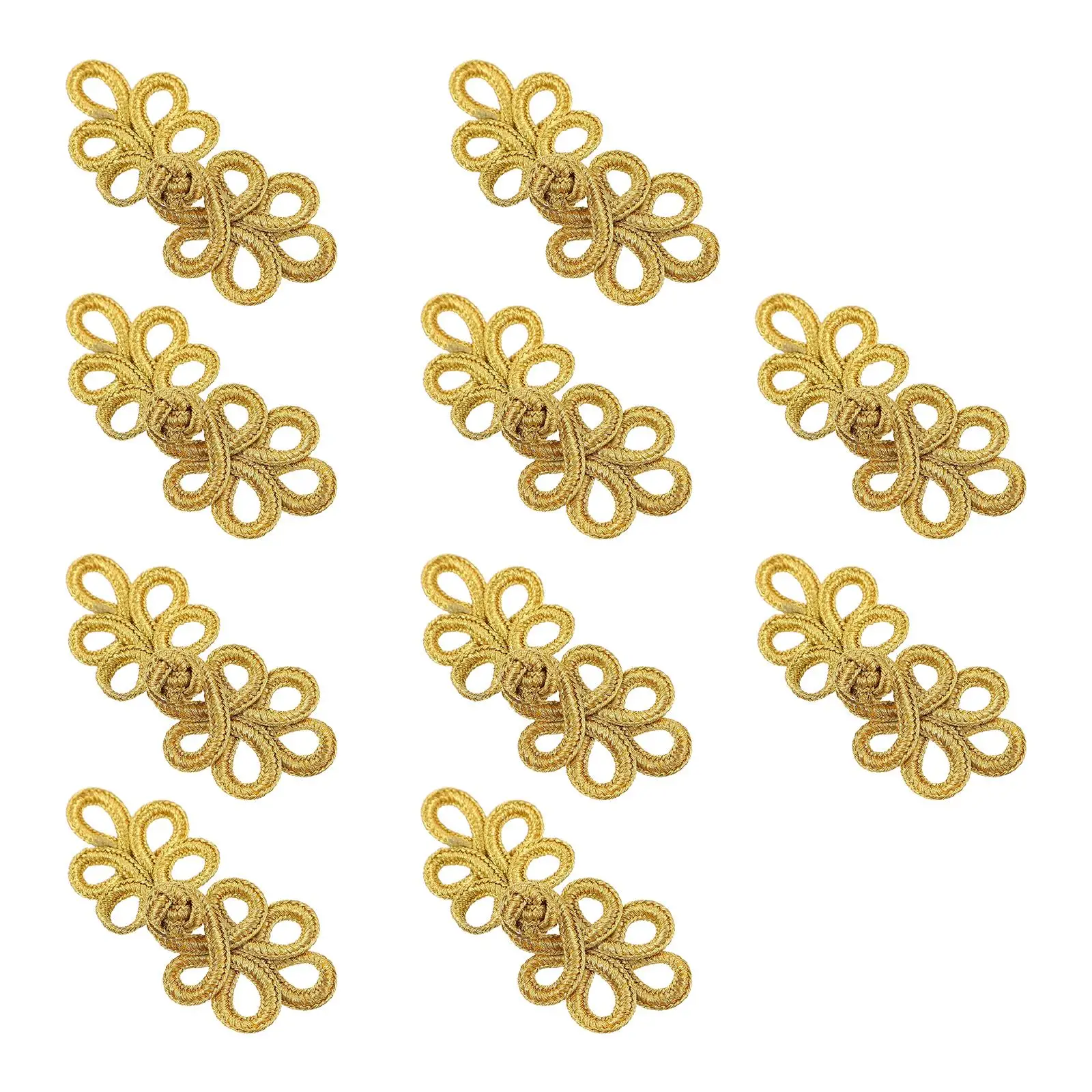 

10 Pcs Chinese Knot Gift Box Buttons Fashionable Closure for Cape Cloak Sweater Cardigan Scarf Shrugs Small