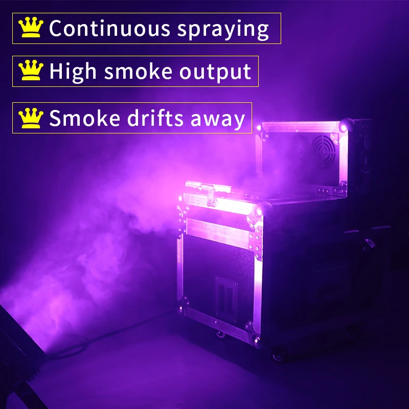 Imagem -05 - Double Fog Mist Spraying Machine Stage Efeitos Especiais Smoke Props para dj Disco Casamento Noite Bar Performance Festa 600w