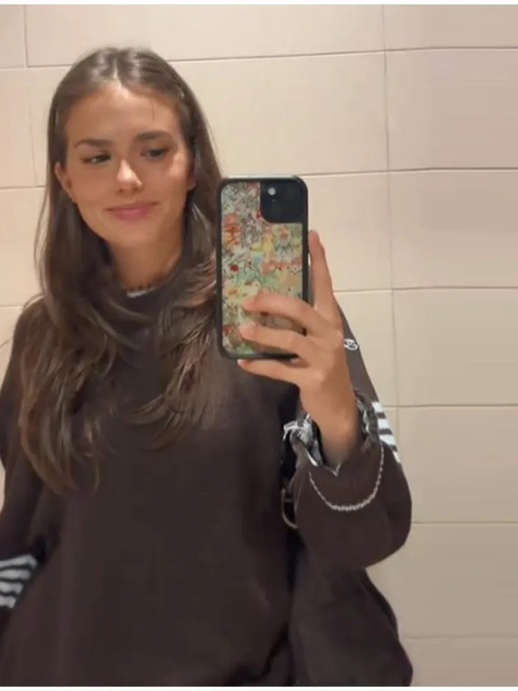 

Женские вязаные топы с базовым слоем, обтягивающие талию, свободный крой, рукав и подол, дизайн на пуговицах, осень-зима, новый стиль, поло с вырезом в полоску