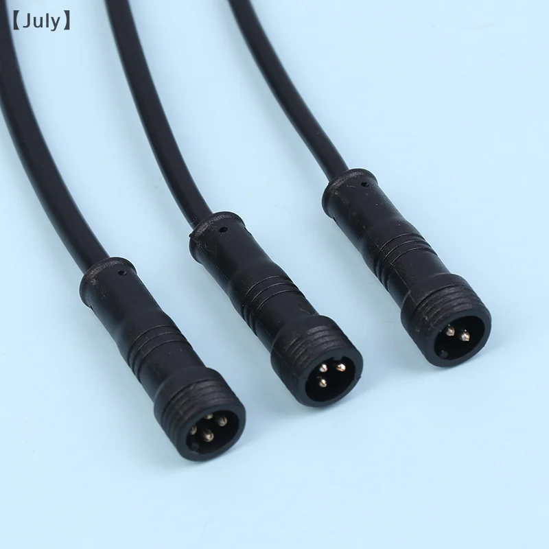 2Pin 3Pin 4Pin オスケーブルワイヤープラグ Led コネクタジャック黒ケーブル耐摩耗性ワイヤー車の防水ソケット電源コード