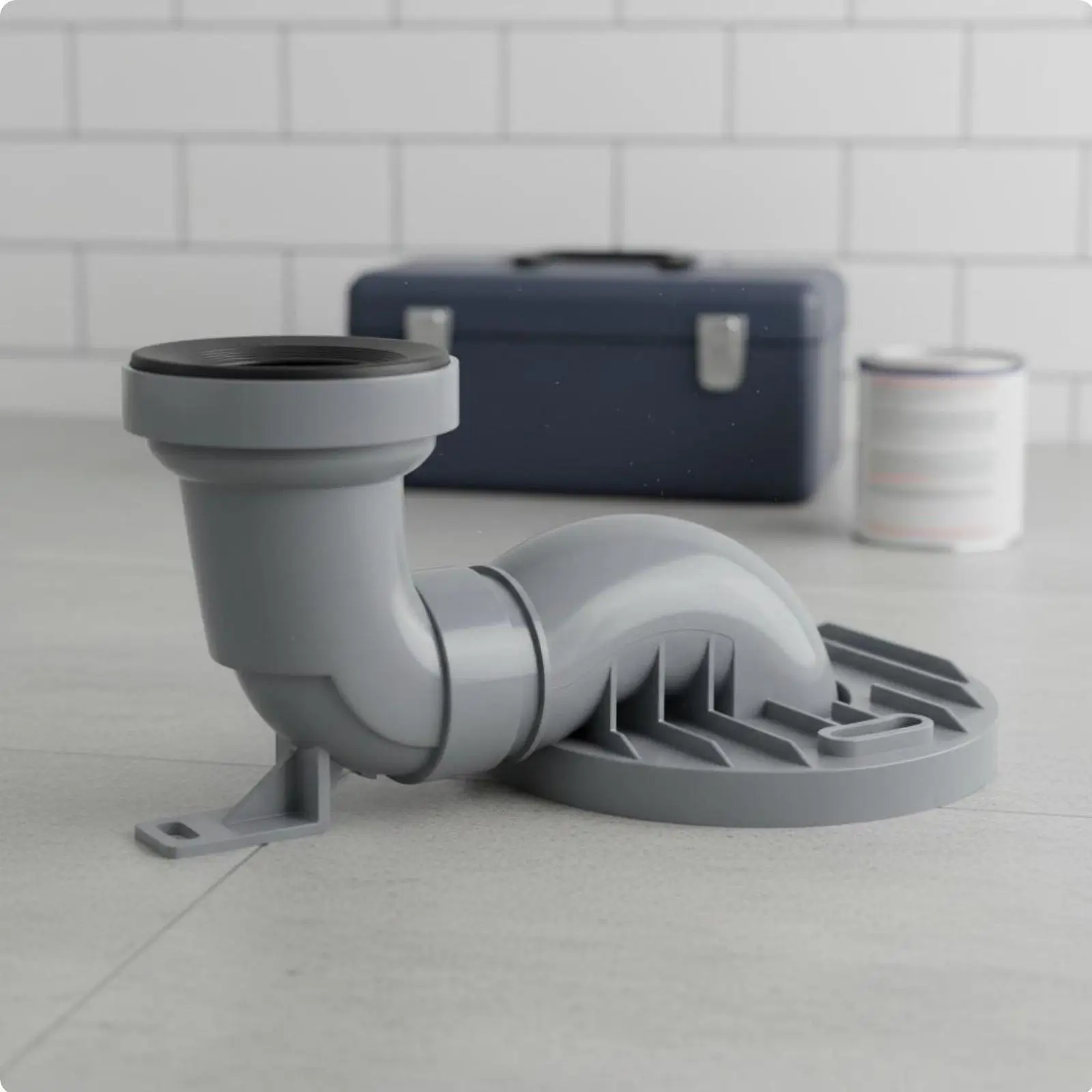 Toilet Offset Drain Connector Leak-resistant Installation Accessory for Complete Toilet Kit Washroom Plumbing view 4