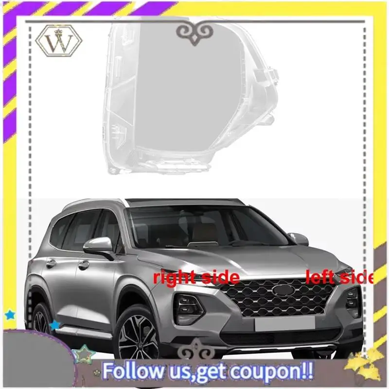 

L38A-автомобильная крышка передней фары, абажуры, корпус фары, крышка объектива для Hyundai Santa Fe 2019 2020, правая