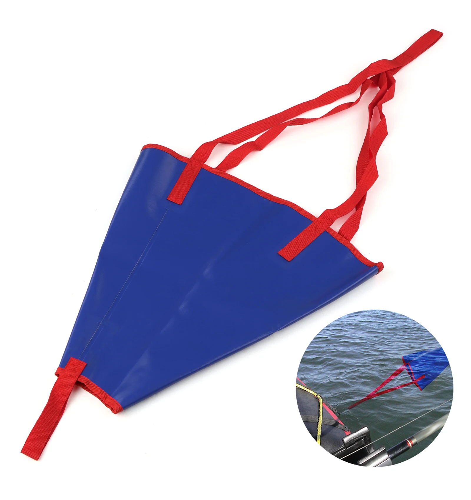 Zeeanker Vakmanschap Vervangen Deel Water Drogue Boot Accessoires Compact Formaat Sportuitrusting Drift Rem Blauw/Rood