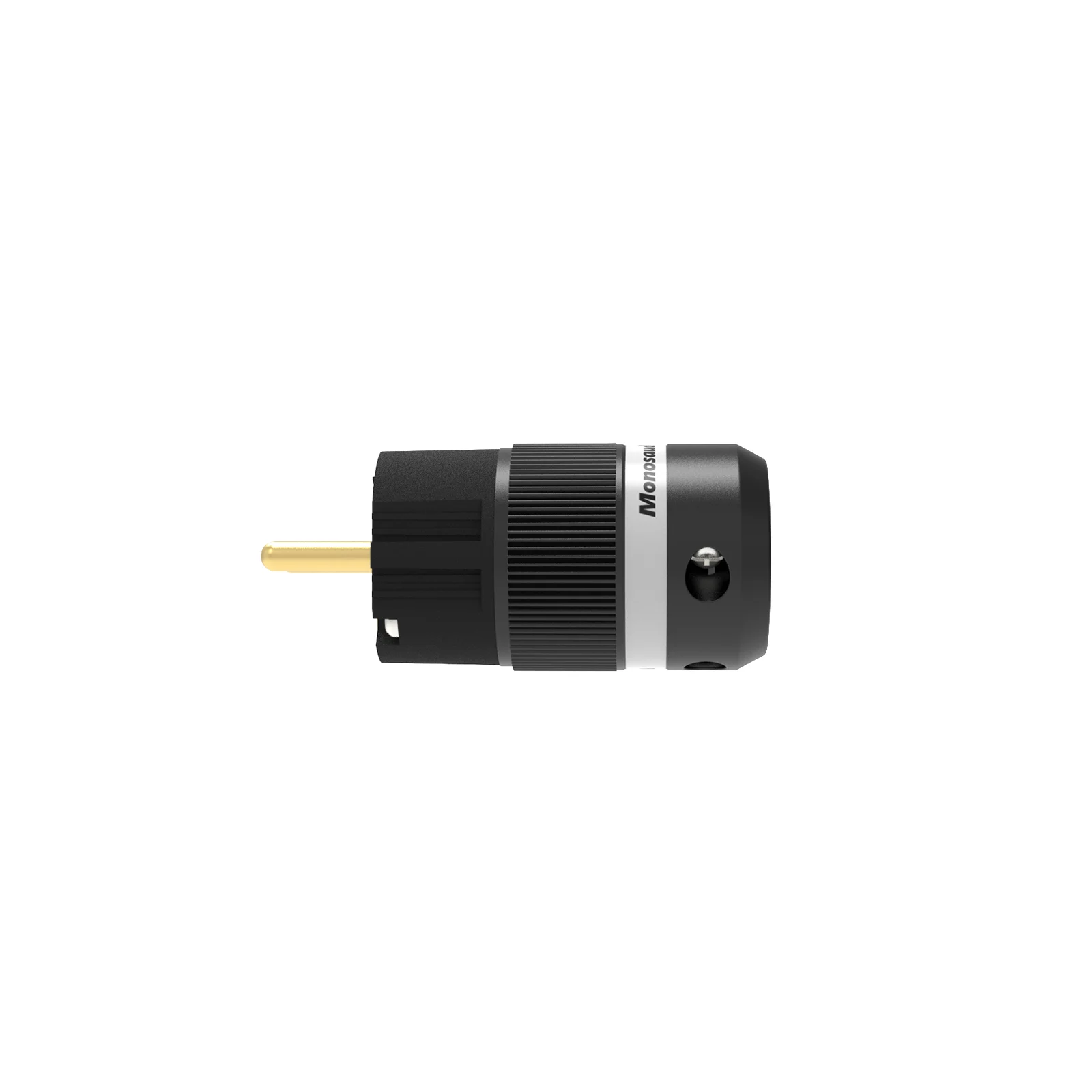 Monosaudio-Cobre puro Schuko Plug Power, E100G, F100G, Banhado a ouro 24K, Conector fêmea Plug, IEC, E100G