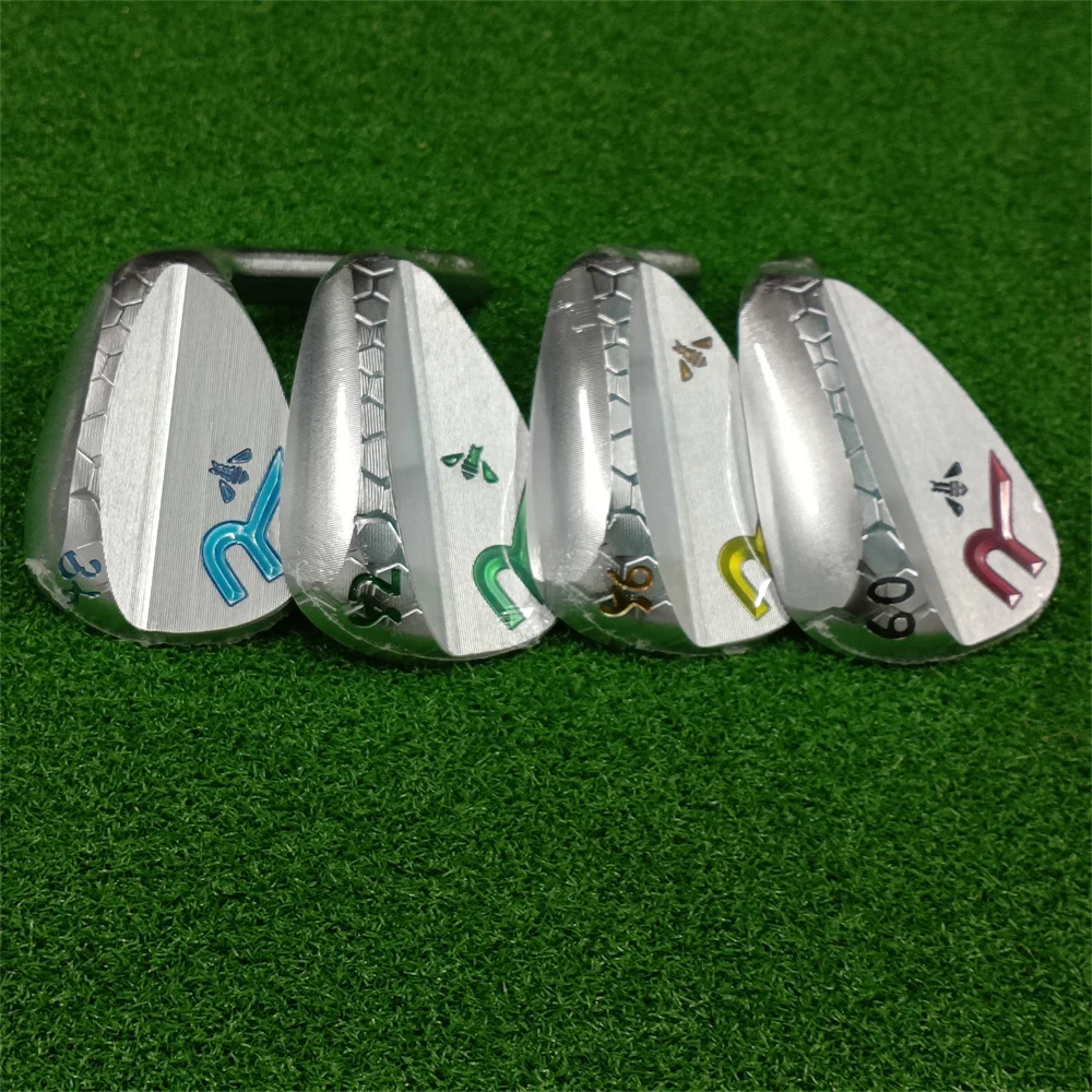 Little Bee  Golf Wedges silver/black with Shaft and Grips , 48.52.56.60,  Soft wedges  Forged, 2024 Golf Clubs,