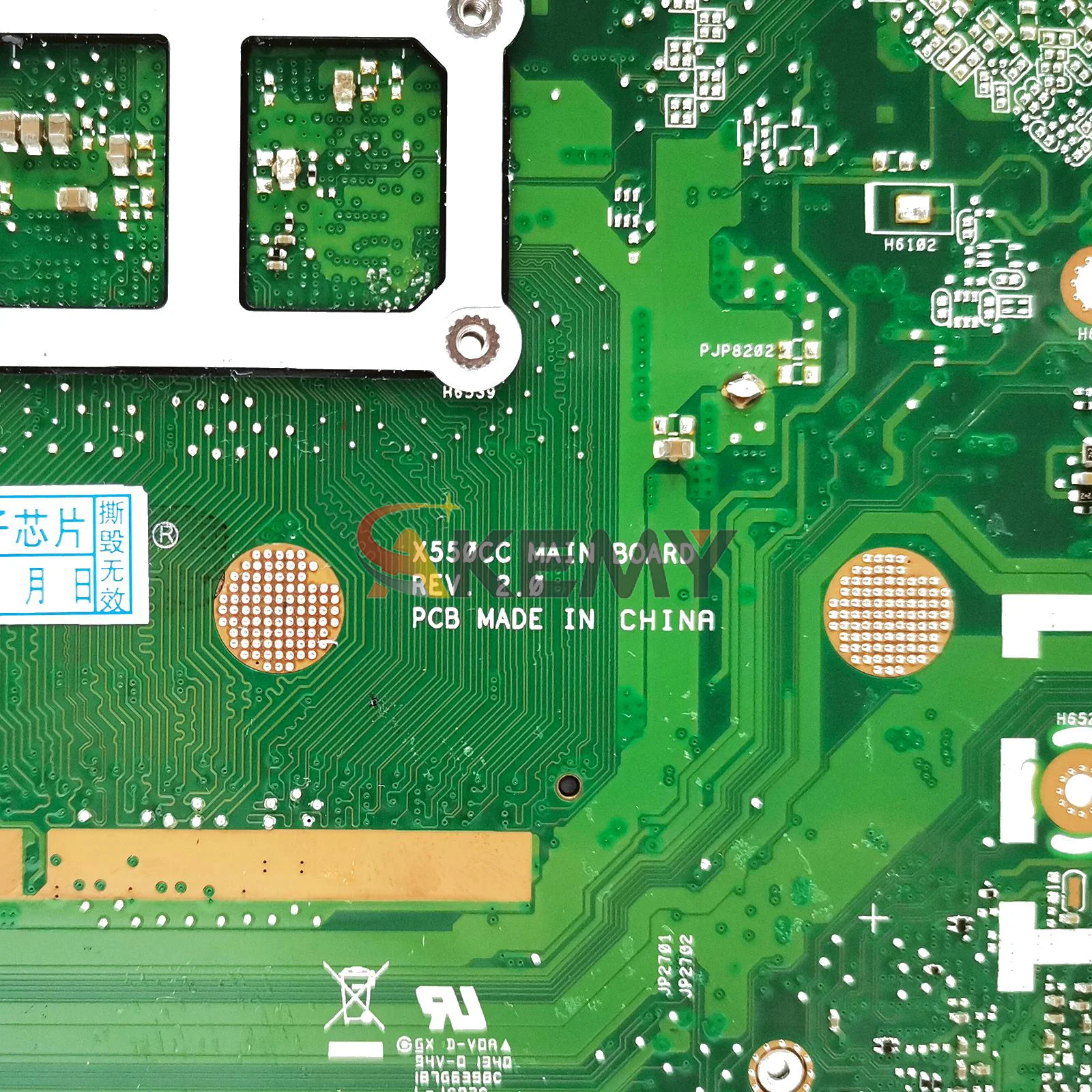 X550CA Laptop Motherboard Für ASUS VivoBook X550C X550VC X550VB R513C X550CC X550CL X552 A550V Y581C Mainboard Mit I3 I5 I7 CPU