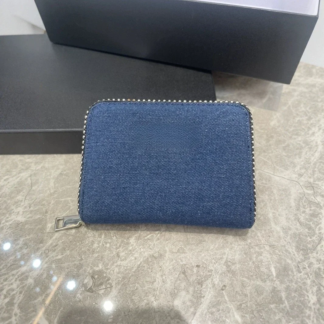 

Женская сумка Blue Wings Hot Diamond 2025 года, сумка из искусственной кожи с металлической цепочкой, кошелек, сумка для карт, джинсовая сумка