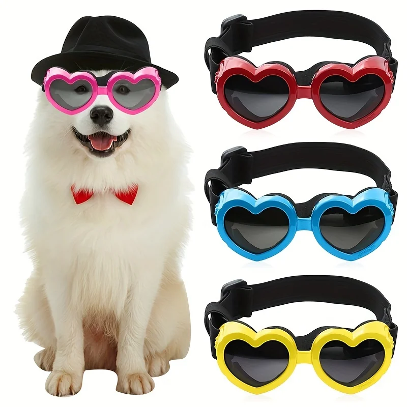 Óculos UV Proteção Solar, Pet Óculos, Dog Supplies, Cat Goggles, 1Pc