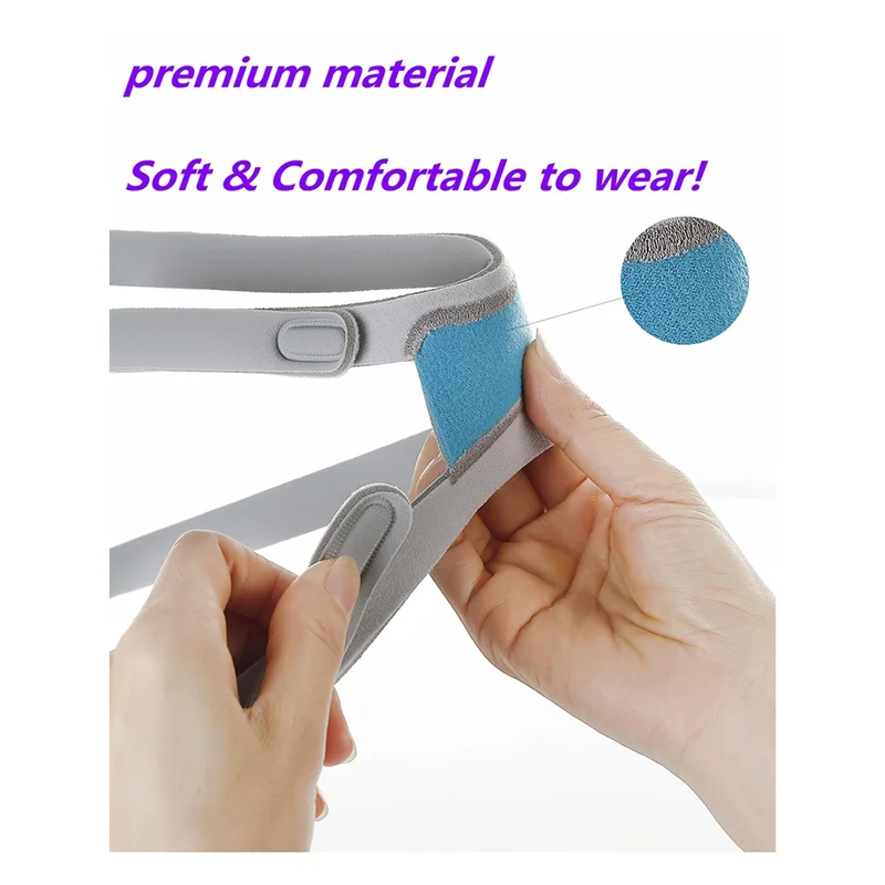 B63B-Correa de repuesto para casco con Clips Compatible con Airfit F30I,F30I con mayor elasticidad