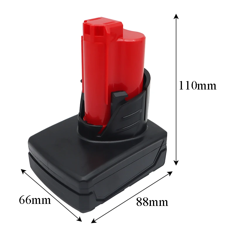 For M12 Battery Plastic Case Circuit Board PCB Label For Milwaukee 10.8V 12V 48-11-2411 Lithium Battery Box Housings 6Ah Sticker