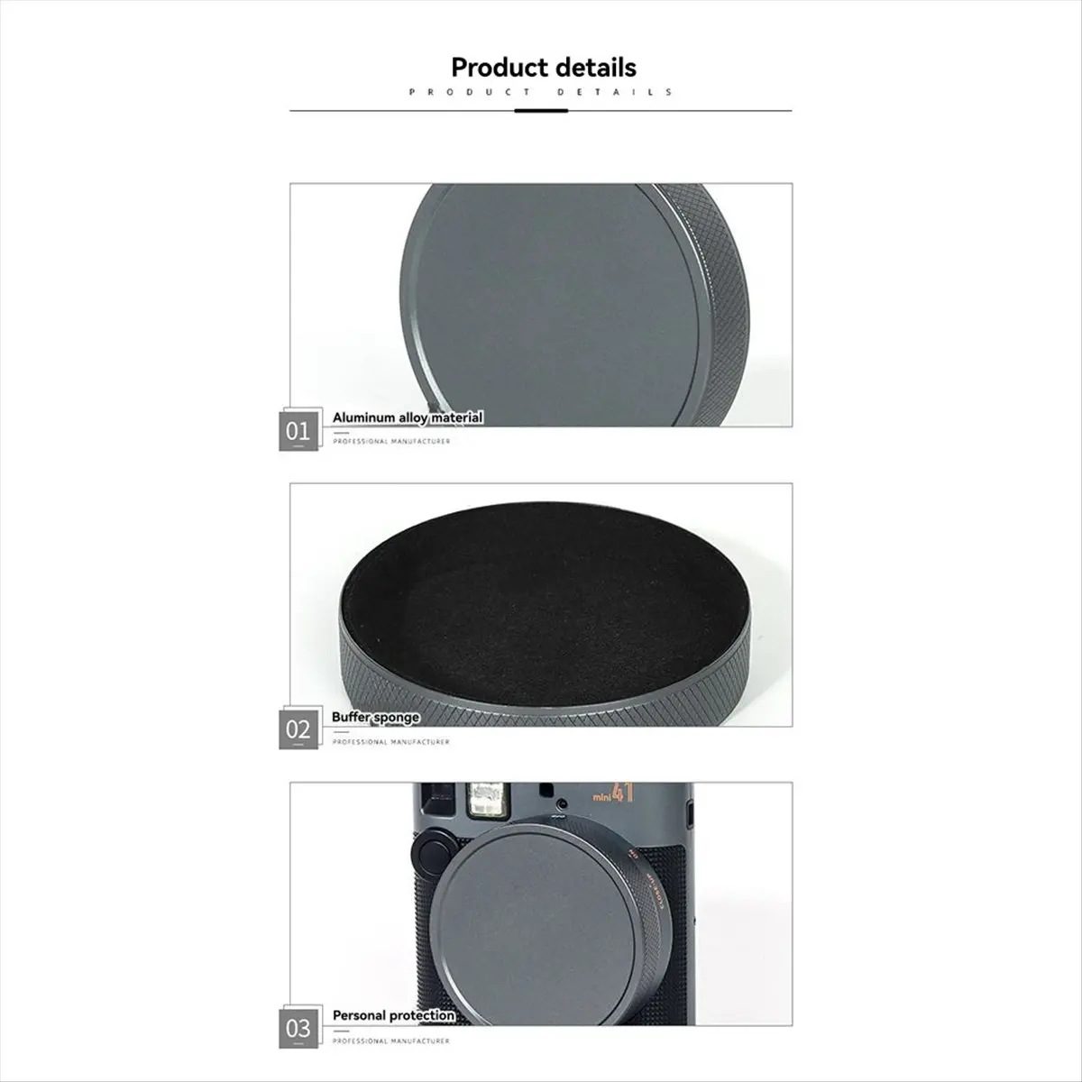 【Camera Accessories】 For 41 Camera Lens Cover Dustproof and Waterproof Protective Cover Stable and Not Fall Off A