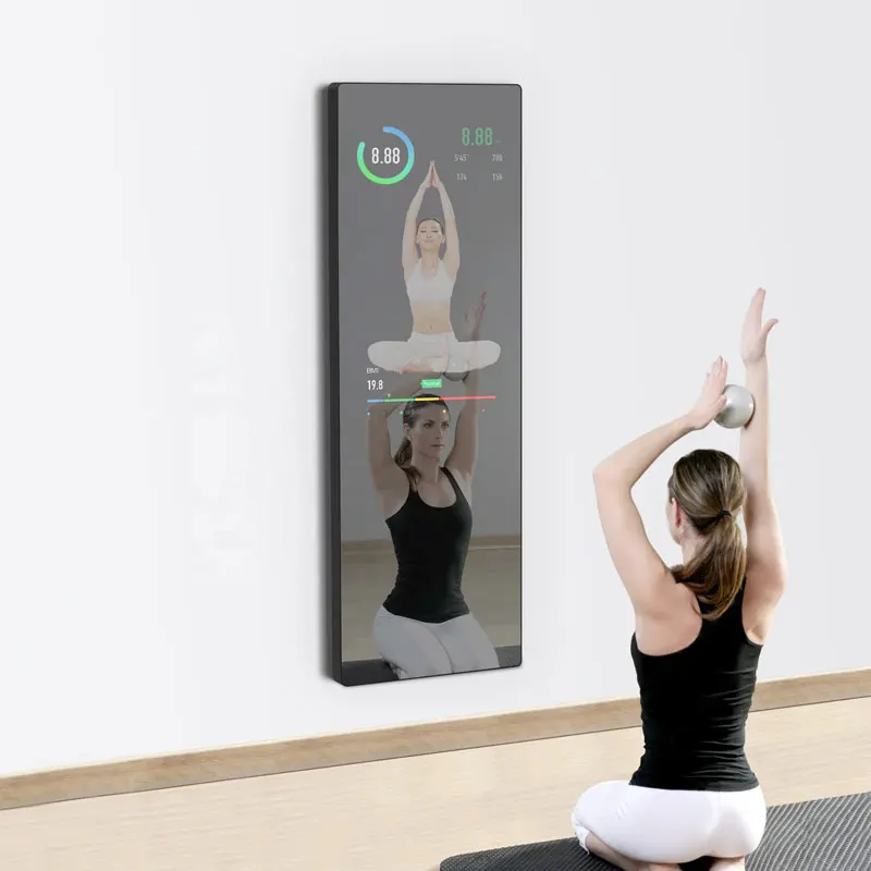 

Factory Price Wall Mount 32 Inch Interactive Touch Screen Wifi Connect Magic Fitness Mirror for Exercise