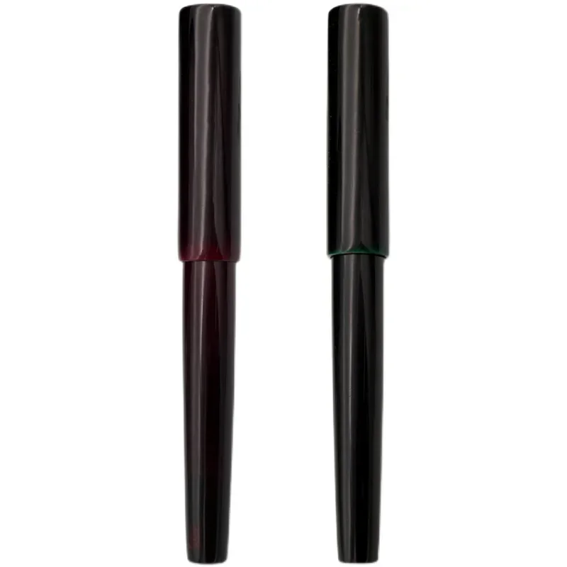 New Japan WANCHER Raw Lacquer Fountain Pen Ebony Calligraphy JOWO EF F M Retro Hard Rubber Pens For Writing Stationery Smooth