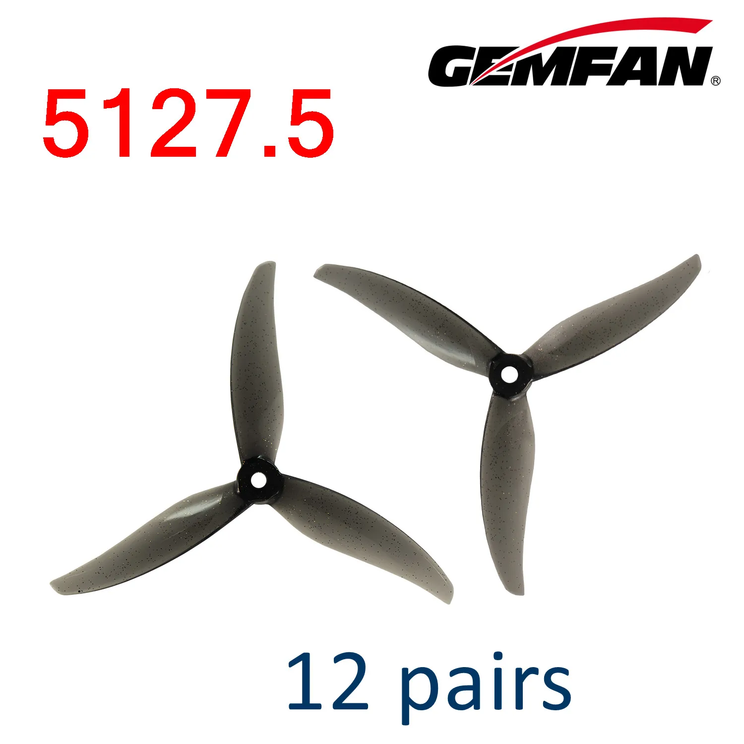 24 stücke/12 paar Gemfan Proxy 5127,5 5 zoll 3 Klinge/Tri-Blade Propeller Requisiten FPV Freestyle für FPV Racing Freestyle Drone Teile