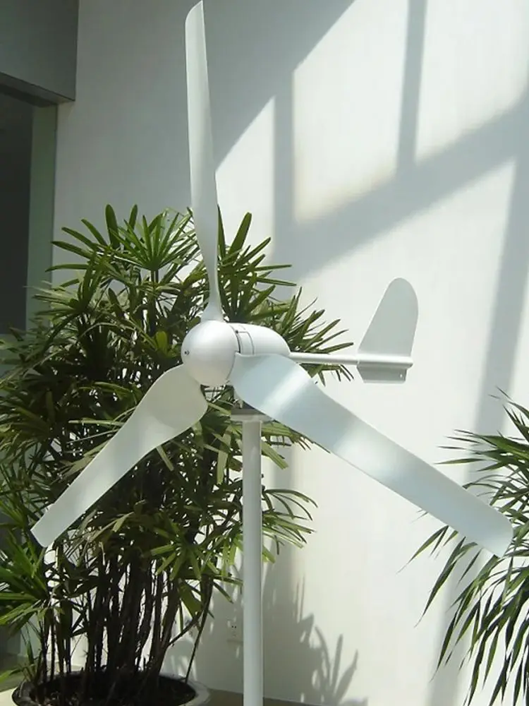 5000W Horizontale Windturbine 12V/24V/48V Geluidsarme Huishoudelijke 220V Zachte Bries Starter Met Gratis Laadcontroller - afbeelding 2