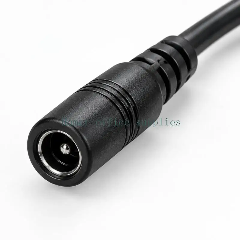 K43B Location Device Power Cable with 5 V USB C Output, Female DC5.5x2.1mm Input, Black PVC Covering, and Reduction Module