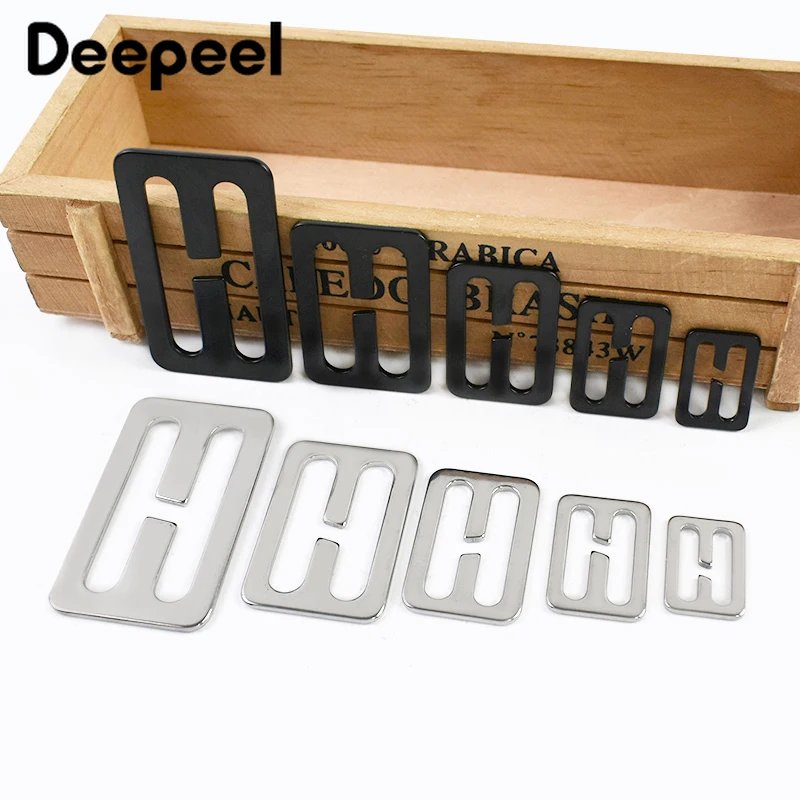 5/10/20Pcs 20-50mm Stainless Steel Tri-Glides Slider Buckles Bag Strap Carabiner Clips Belt Buckle Pet Collar Adjust Ring Clasp