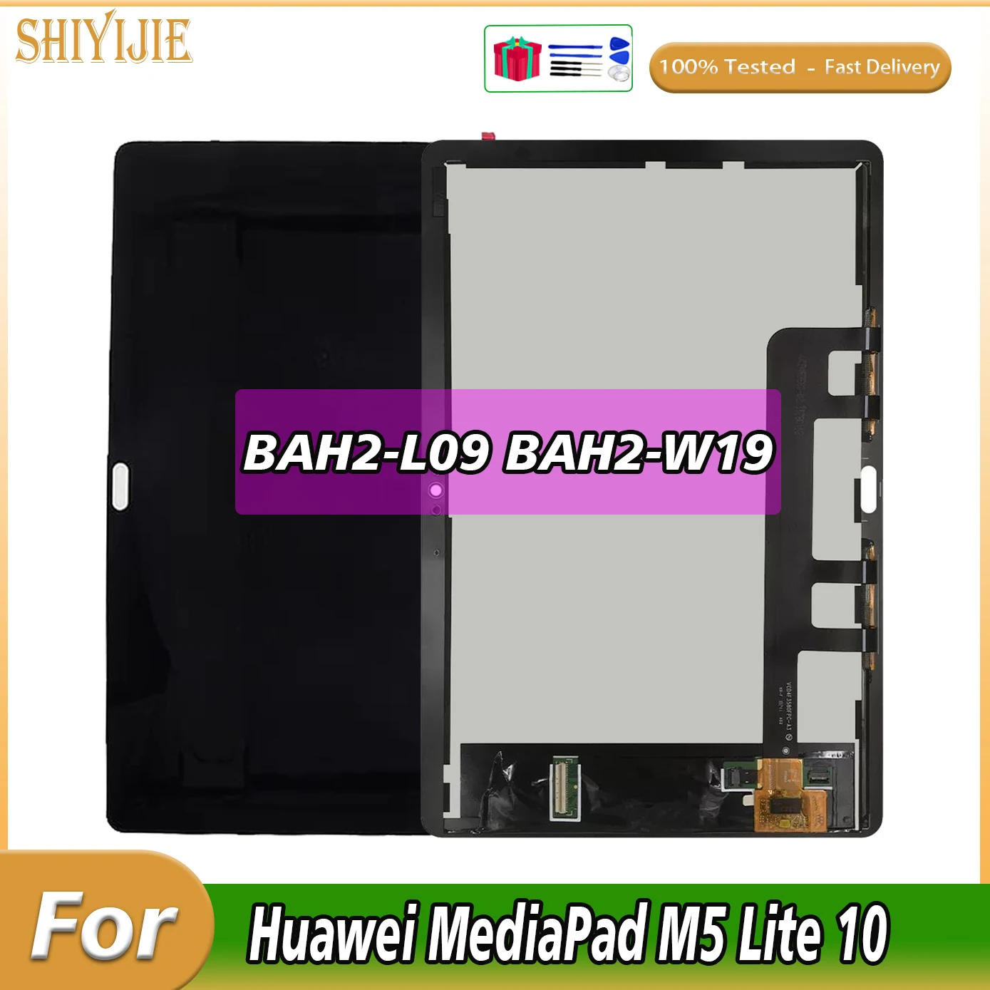 

100% Tested LCD For Huawei MediaPad M5 Lite 10.1 LTE 10 BAH2-L09 BAH2-W19 Bach2-L09C Screen LCD Display Touch Digitizer Assembly