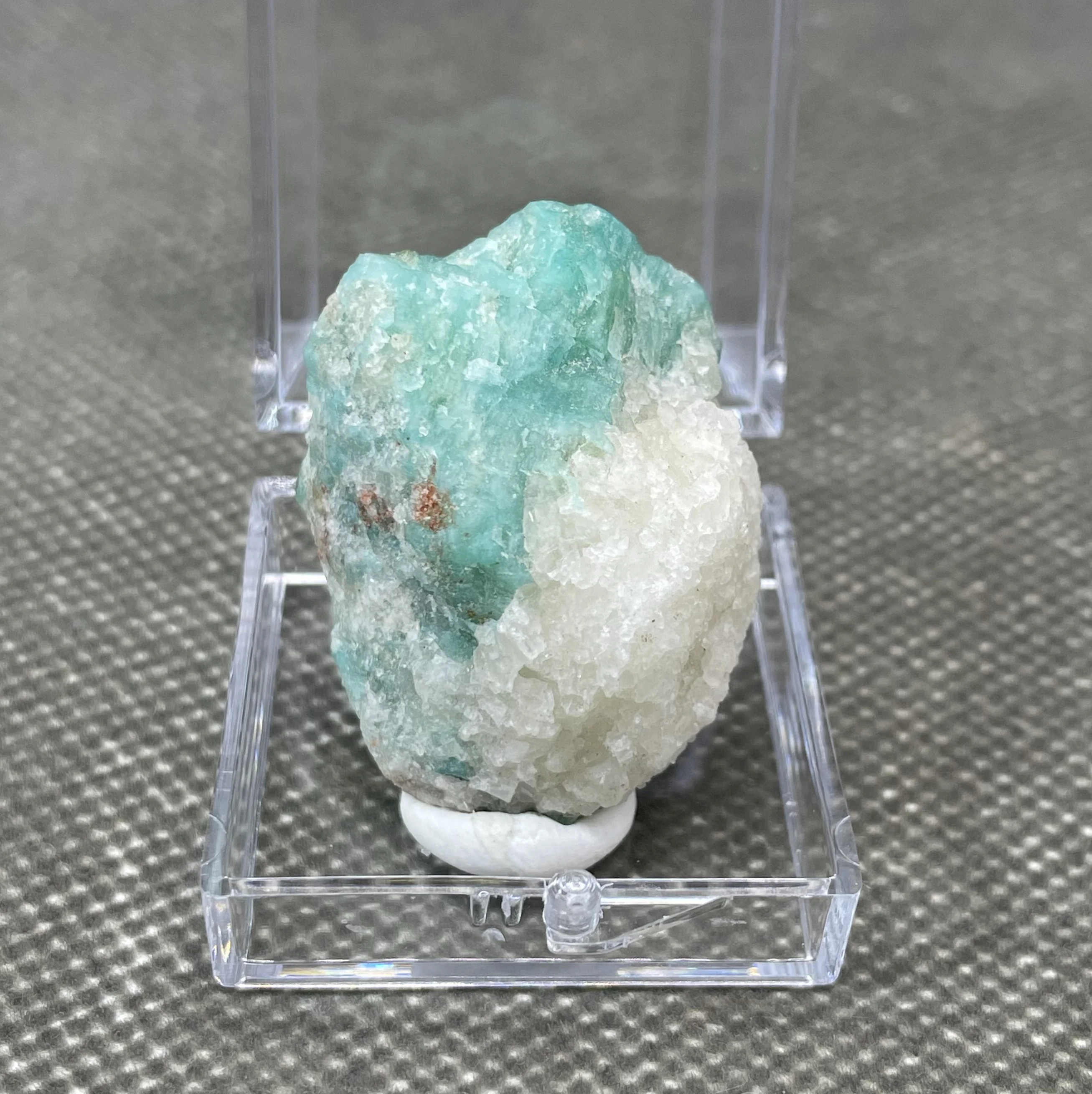 NEW! 100% natural amazonite mineral specimen stones and crystals healing crystals quartz + box size 3.4 cm