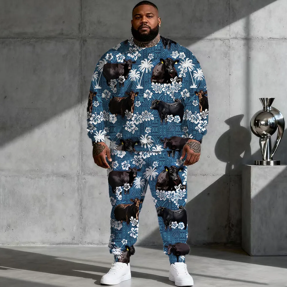 

Мужская толстовка больших размеров S-9xl: Цветочный край — 2 предмета в современном шикарном стиле, мягкая теплая ткань, минималистичный принт Bloom G