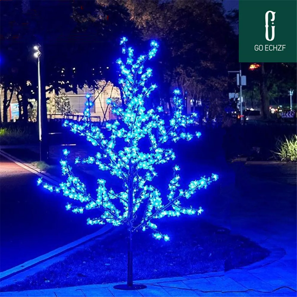 

LED Cherry Tree Light Fixture 1.5M 1.8M LED Tree Light Landscape Outdoor Lighting Christmas Wedding Decoration