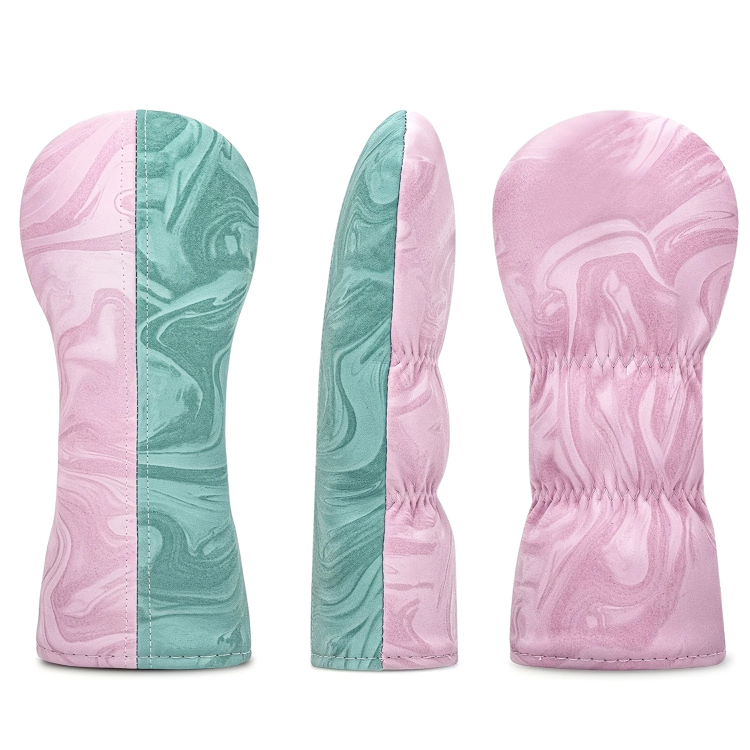1pc/3pcs Golf Head Covers Compatible for Driver, Fairway Wood & Hybrid - Two-Tone Splicing Design with / PU Protective Caps