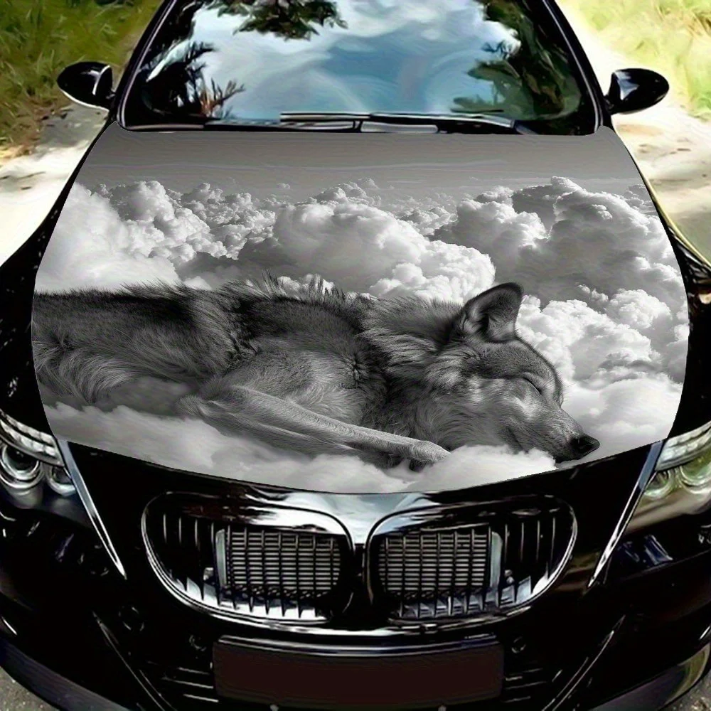 

Виниловая наклейка «Спящий в облаках» — универсальный бумажный материал, обертка на капот автомобиля, наклейка на внешний капот автомобиля, автомобиль