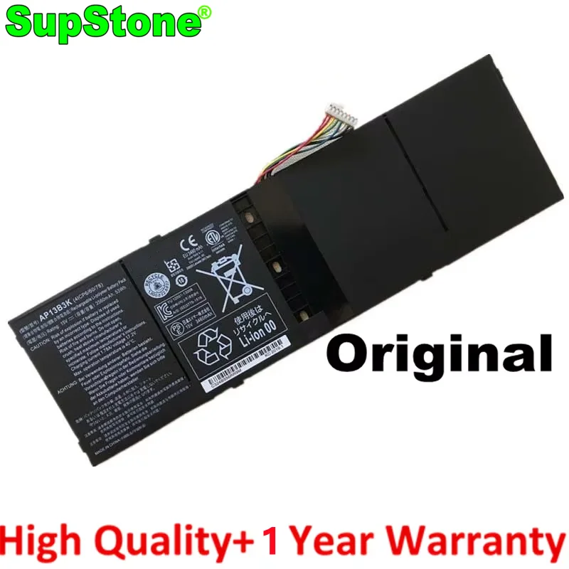 SupStone Genuine AP13B3K AP13B8K Laptop Battery for Acer V5 R7 V5-573G V5-572G V5-552G V5-472G V5-473G M5-583P V5-572P R7-571