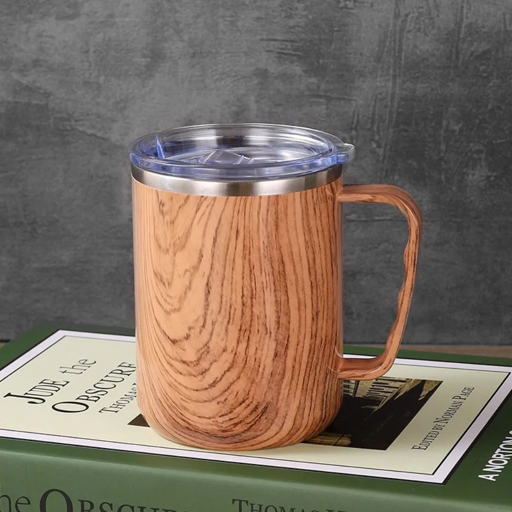 

Portable 500ml Stainless Steel Mug Food Grade Leakproof Lid Vacuum Insulated Cup BPA Free Coffee Tea Cups Hot Coffee