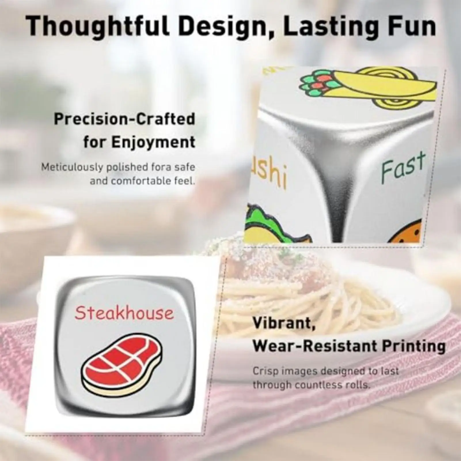 

Красочные кости для выбора даты и ночи, пищевые кости, изготовление металлических костей, рождественские кости на День Святого Валентина, подарки для жены, мужа