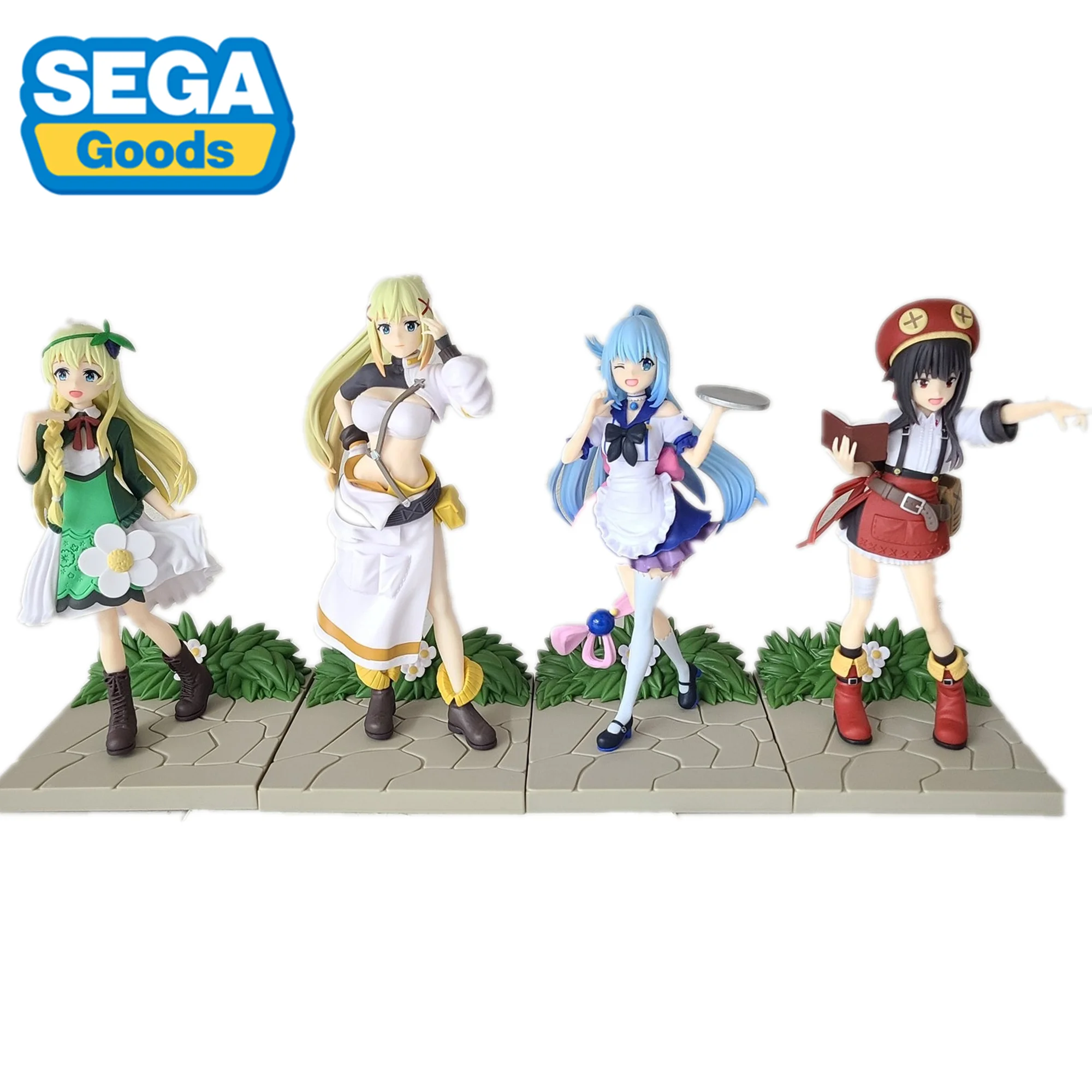 Original SEGA Alice Megumin Aqua Raratina Dustiness Ford Dukunesu Konosuba God's Blessing on This Wonderful World Anime Figure