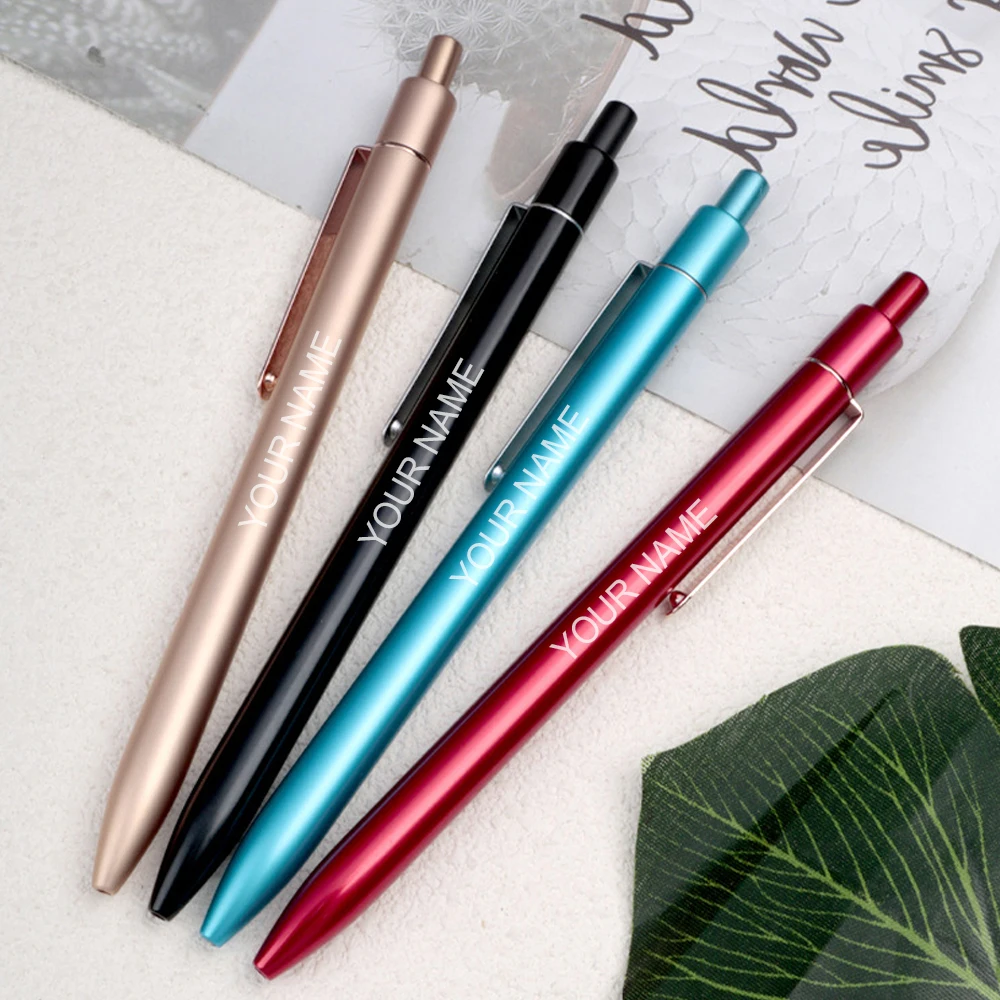 Custom Engraving Gel Pen Funny Text Writing Pretty Stationery Office Accessories School Supplier 2025 Novel Luxury Korean Cool