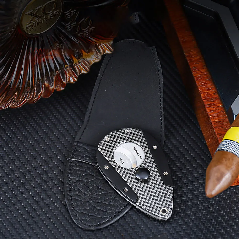 Pemotong Cerutu Hadiah Gunting Cerutu Guillotine Pemotong Klasik Logam Baja Tahan Karat Baru