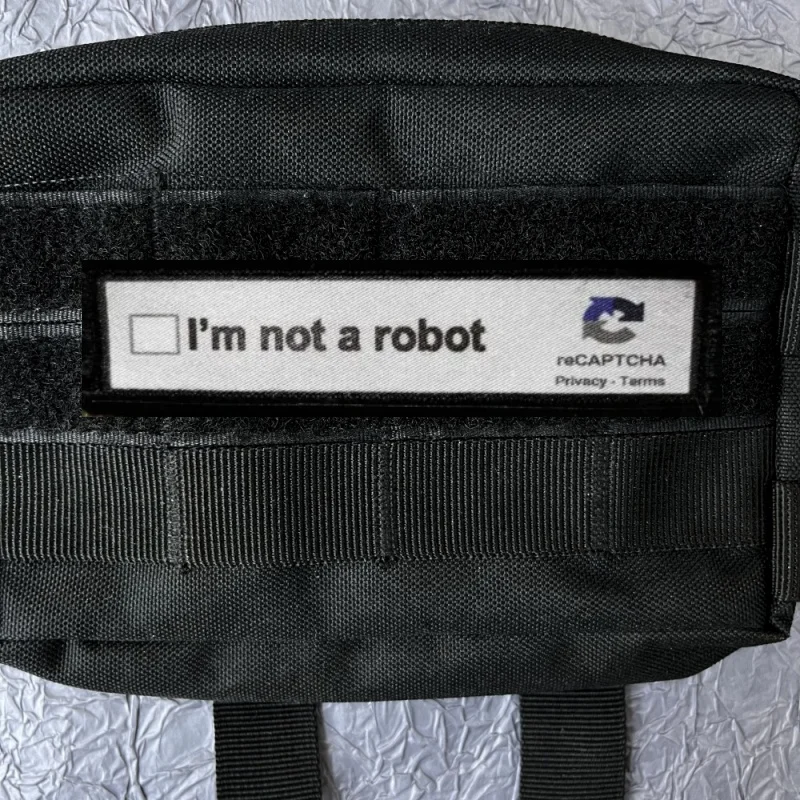 When All Else Fails Ctrl + Alt + Del Morale Badge I\'m Not A Robot Printing Patch Clothes Hook and Loop Tactical Backpack Patches