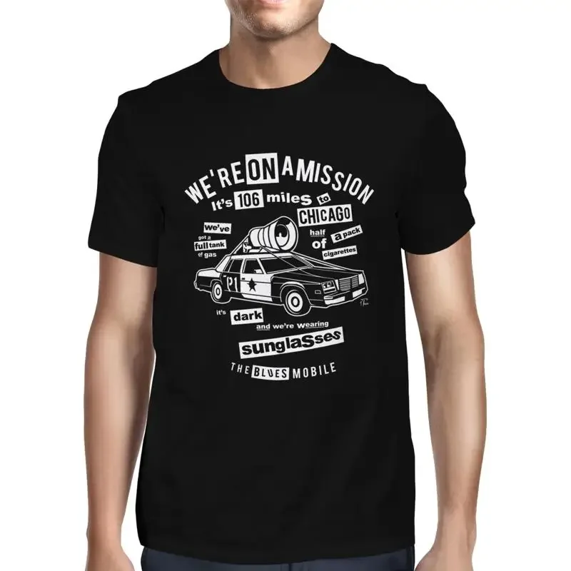 1T T Shirt Mens We'Re On A Mission The Blues Mobile
