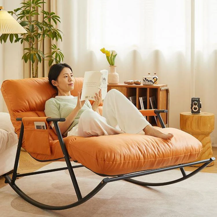 Sofa Home Living Room Double Rocking Chair Bedroom Leisure Sofa Chair Balcony Recliner Sleepable Rocking Chair