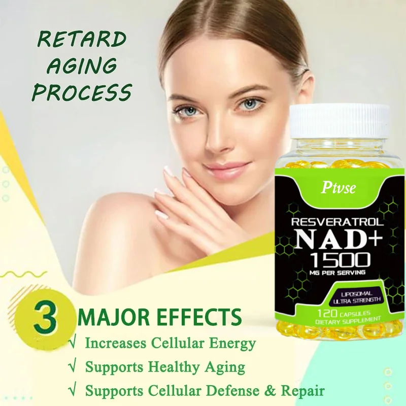 NAD Supplements - Natural Energy, Anti-aging and Cellular Health, Strengthens The Immune System