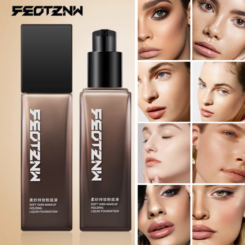 A fundação Feotznw dura por muito tempo, o corretivo de gaze macia não sai e é resistente à água e de longa duração