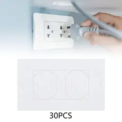 30Pcs Wall Plate Outlet Sealers Replacement Switch Plate Insulation Electrical Outlet Insulation Pad for Toggle Wall Rocker Home