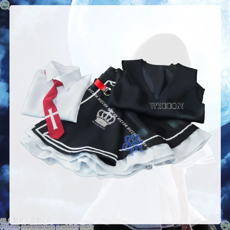 أنيمي رائع كل يوم أسفل ثقب الأرنب تأثيري أسود زي مدرسي Galgame زي جيراي كي جميل Kawaii فتاة يابانية