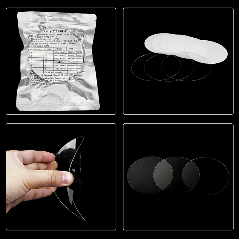 

Thermoforming Splint Material Soft and Hard 0 8 1 0 1 5 2 0mm for Orthodontic Vacuum Forming Sheets