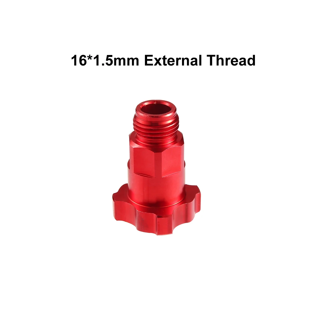 Spray Gun Adapter Spray Gun Mixing Cup Connector Port Joints 16X1.5mm External Thread 16X1.5mm 14X1mm Internal Thread